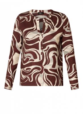 Yest Shirt Raissa / 0005850 Dark Bordeaux/Multi
