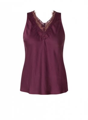 Yest Top Chiara Lace Satin / 0005798 Port