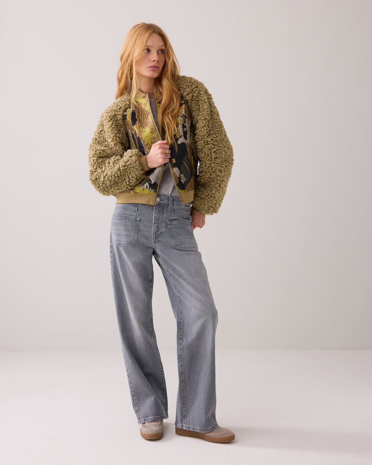 Summum Woman Jacket Bomber / 1s1204-12298 Green Lentil
