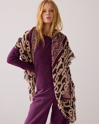 Summum Woman Scarf / 8s1045-8586 Wineberry
