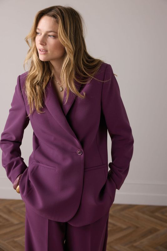 Summum Woman Blazer Boyfriend/ 1s1264-11680 Wineberry