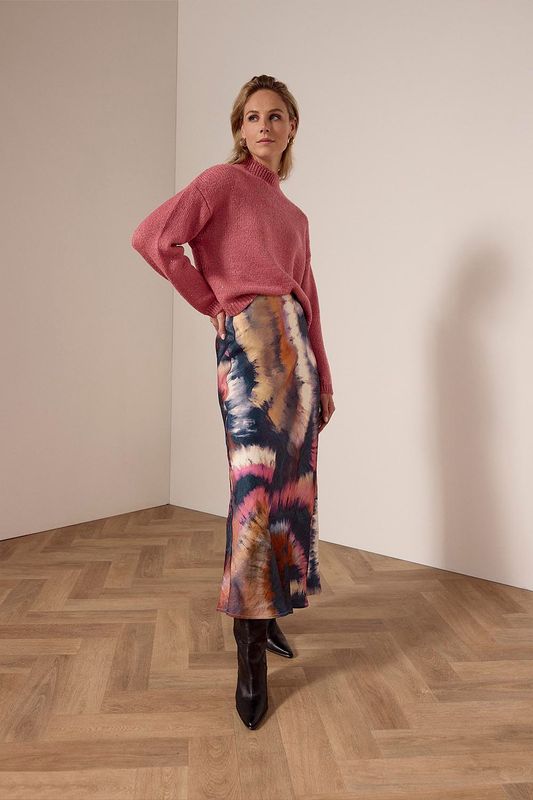 Tramontana Skirt Maxi Tie Dye/ C29-18-201 Print Multi Colours