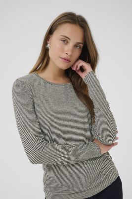 Culture DK Top Longsleeve / 50111031 Black/Whitecap Stripe
