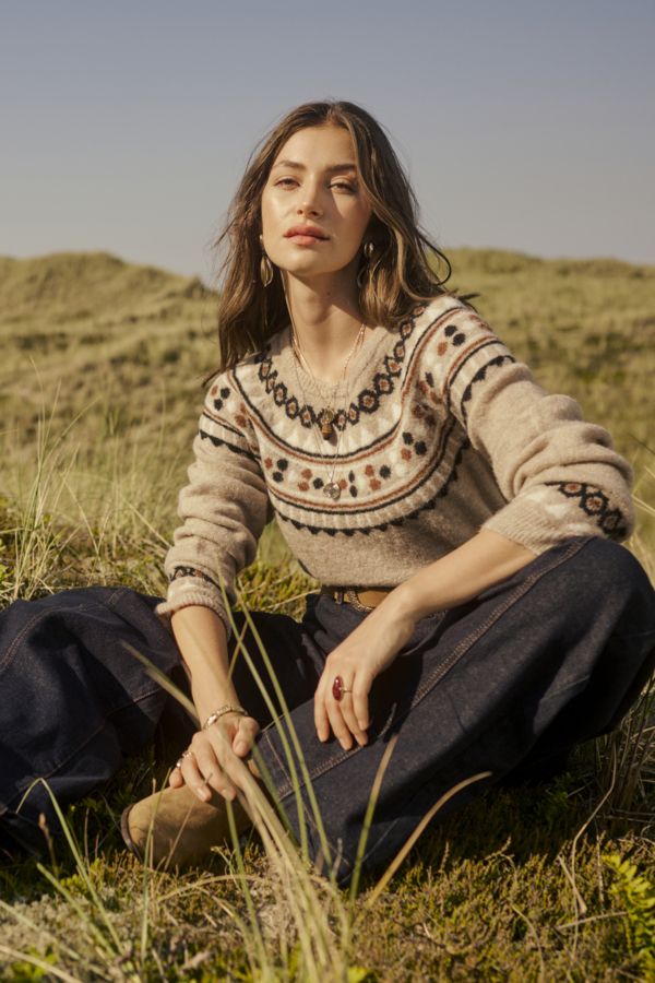Cream Pullover Woolmix / 10614328 Cobblestone Melange