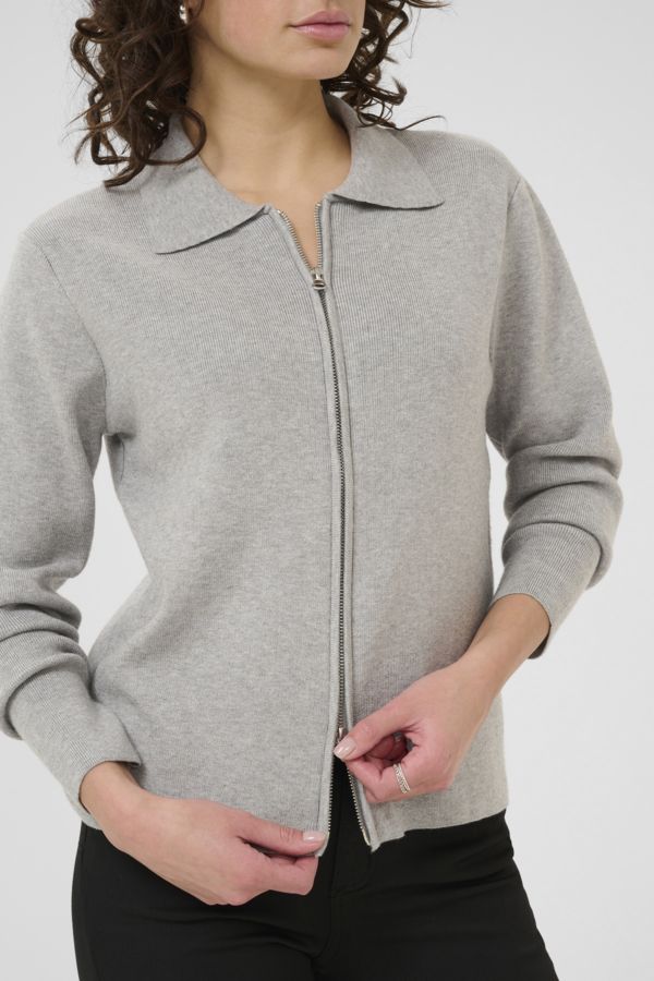 Kaffe Cardigan Polo Viscosemix / 10510526 Grey Melange