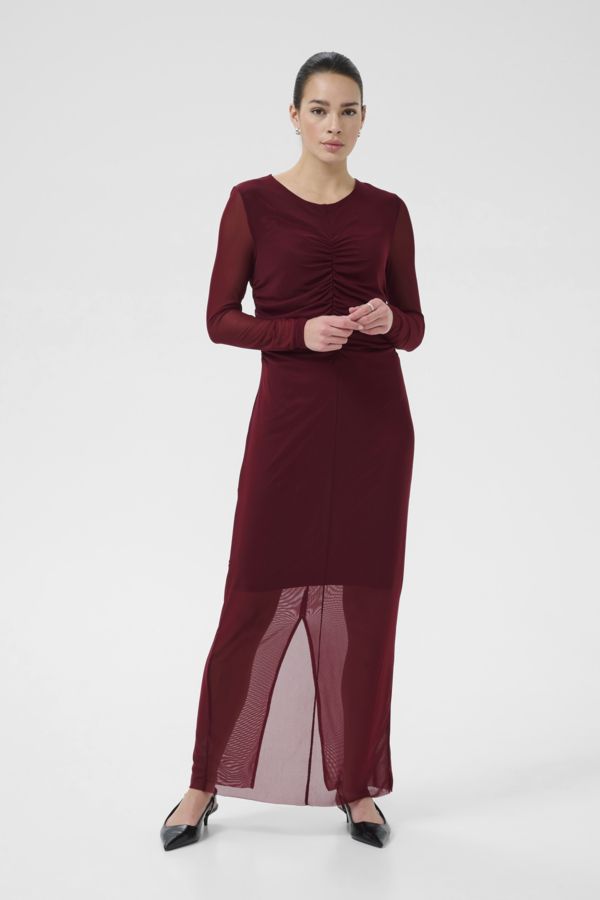 Kaffe Dress Maxi Mesh /10510603 Windsor Wine