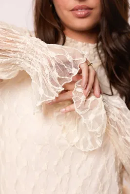G-Maxx Top Mesh Lace / 25WQG43 Off White
