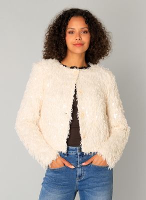 Yest Cardiganjacket Clemence / 0005847 Sandy White