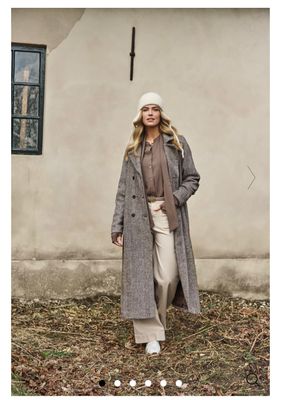 C&amp;S Coat Olivia / 25WZC18 Dark Chocolate