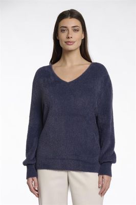 Rino &amp; Pelle Sweater V-Neck Soft /Verena.5002512 Night Grey