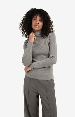 YAYA Pullover Coll Rib / 01-000517-510 TAUPE GREY