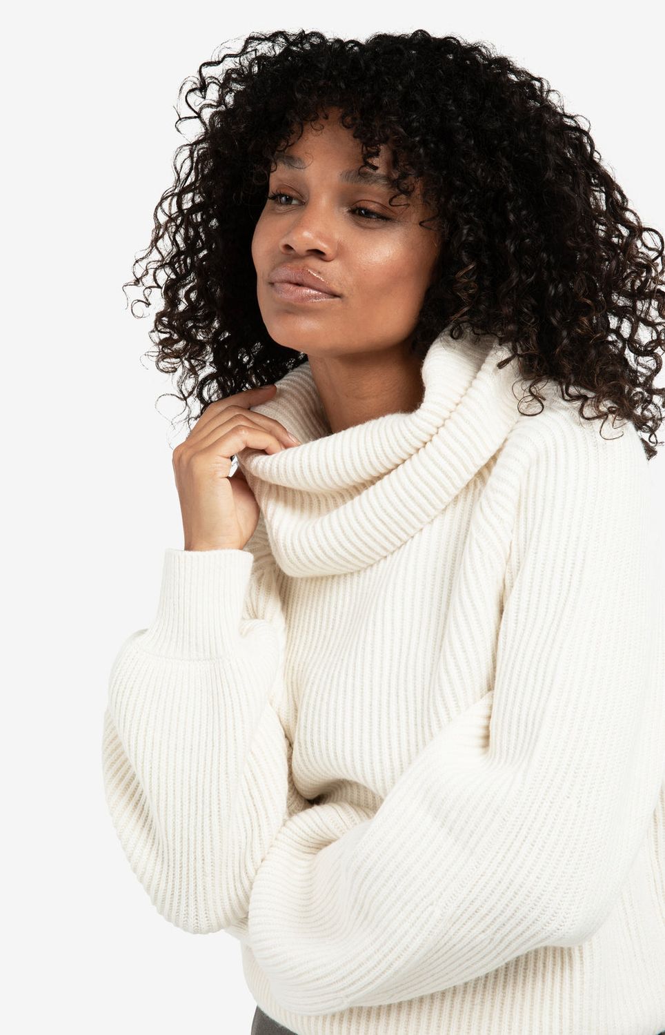 YAYA Pullover Coll Cottonmix / 01-000508-510 WOOL WHITE