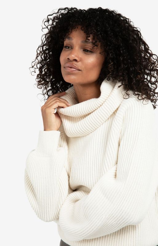 YAYA Pullover Coll Cottonmix / 01-000508-510 WOOL WHITE