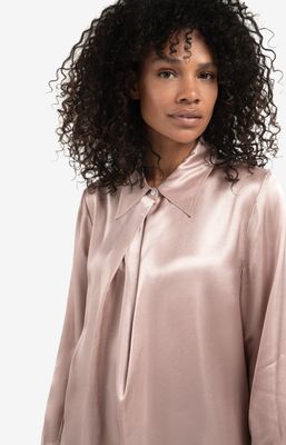 YAYA Blouse Satin Acetate / 01-701326-510 SHADOW GRAY PINK