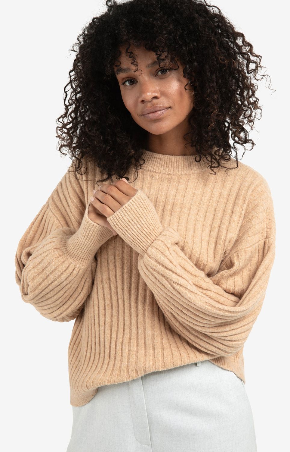 YAYA Pullover Alpacawoolmix/ 01-000538-510 LIGHT CAMEL
