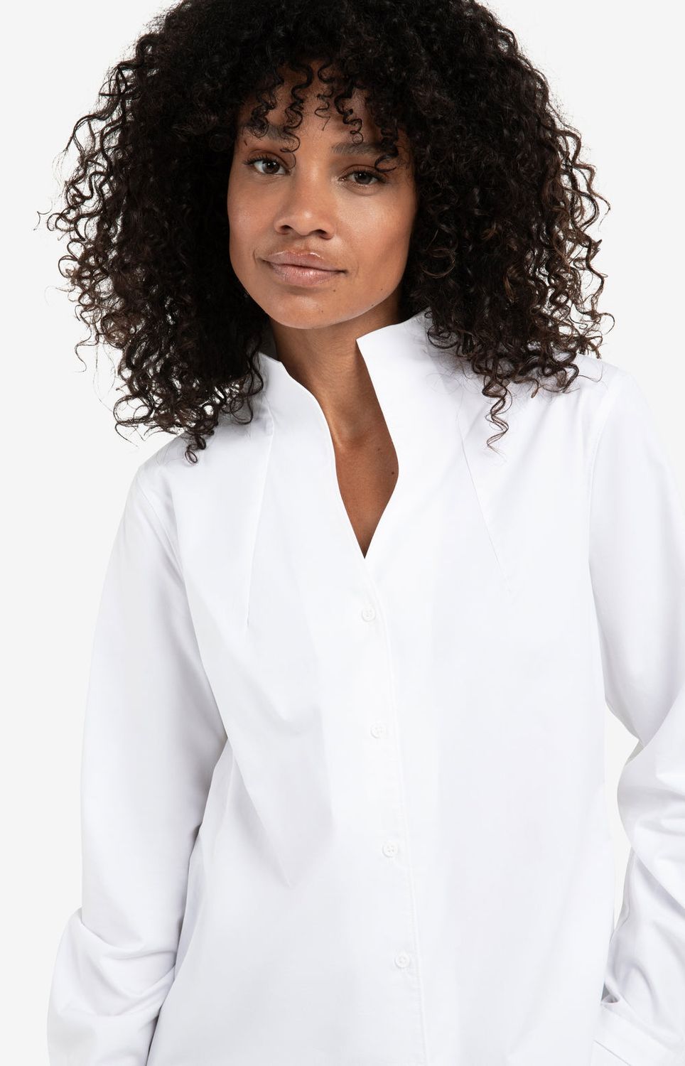 YAYA Blouse V- Neck Lyocellmix/ 01-201181-510 PURE WHITE