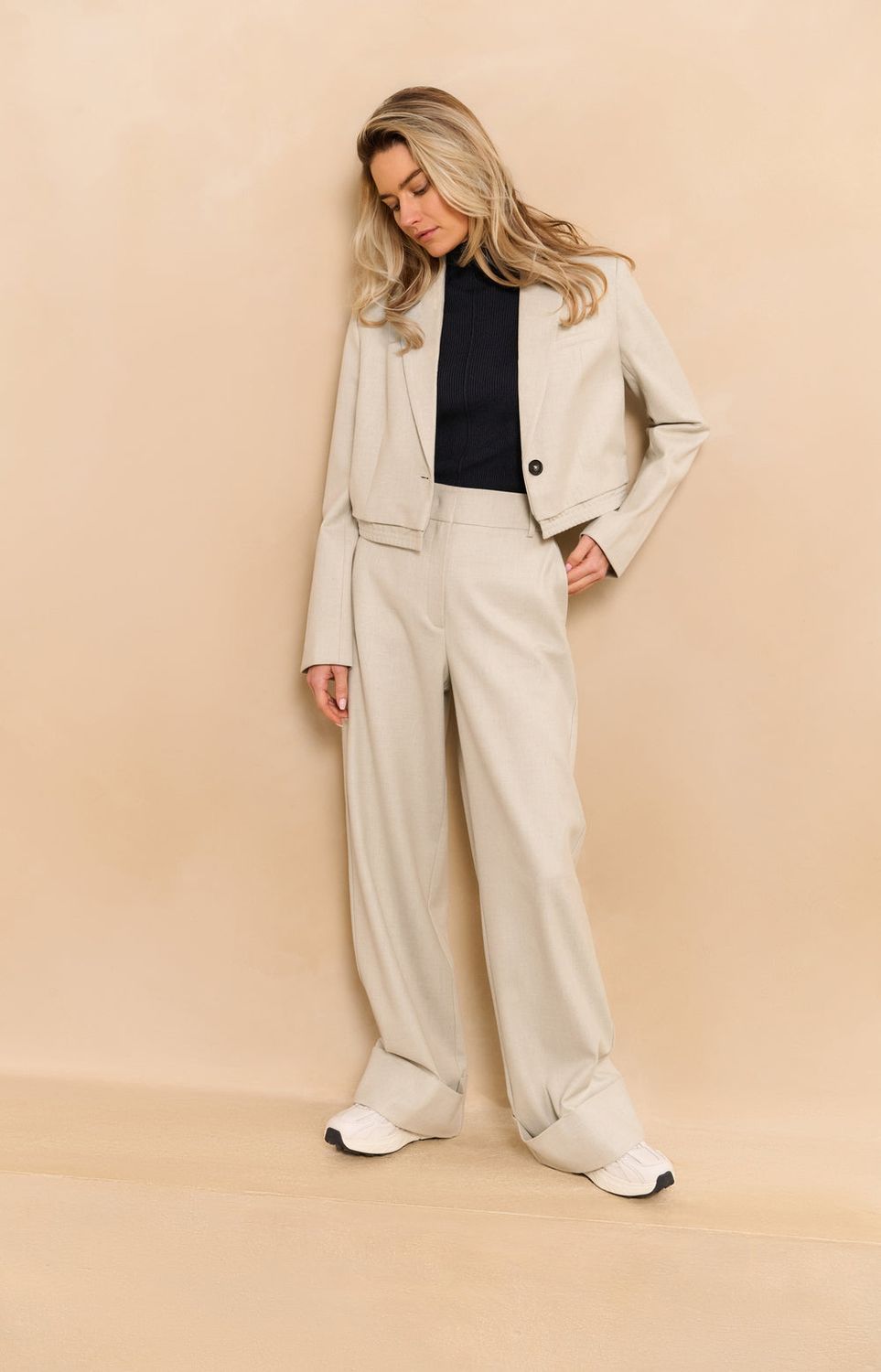 YAYA Pants/ 01-301224-510 CLOUD GREY MELANGE