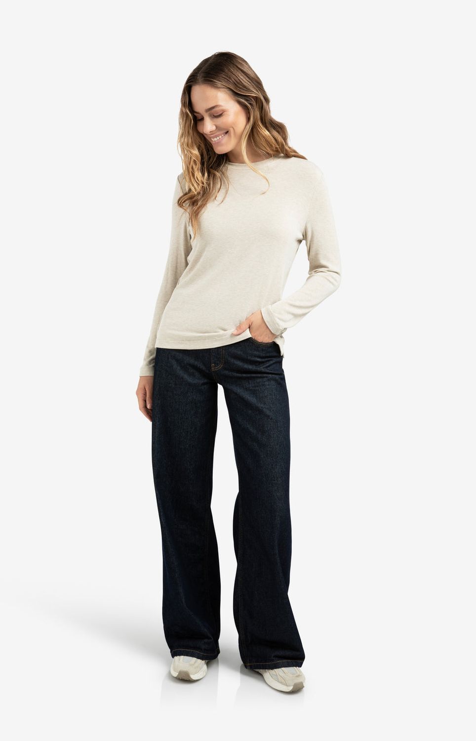 YAYA Jeans Loose Fit Buttons / 01-311114-510 DARK BLUE DENIM