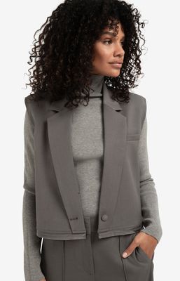 YAYA Blazer Sleeveless/ 01-501075-510 DARK NIGHT GREY