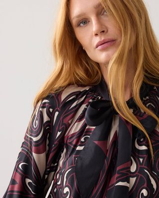 Summum Woman Dress Satinviscose/ 5s1636-12335 Multicolour