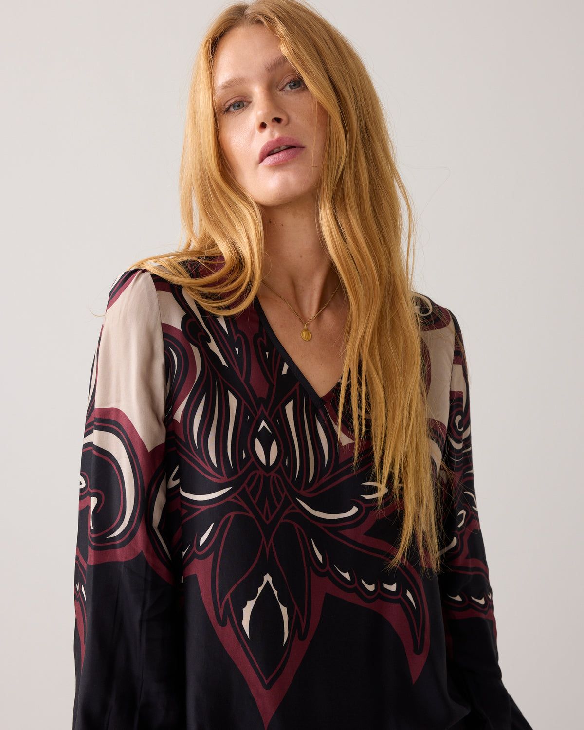 Summum Woman Blouse Satinviscose/ 2s3397-12337 Multicolour