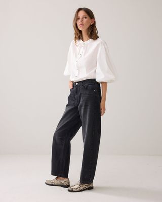 Summum Woman Jeans Barrel / 4s2746-5181 Black denim