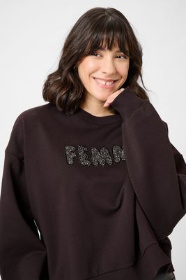 Kaffe Sweater Femme Strass / 10510868 Black Coffee