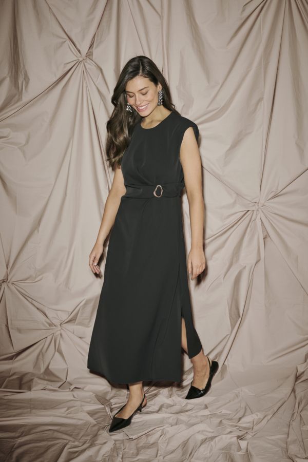 Culture DK Dress Long / 50112405 Black