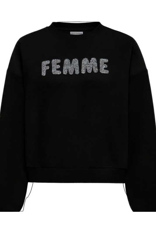 Kaffe Sweater Femme Strass  / 10510868 Black Deep