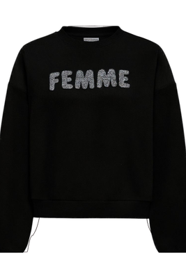 Kaffe Sweater Femme Strass  / 10510868 Black Deep