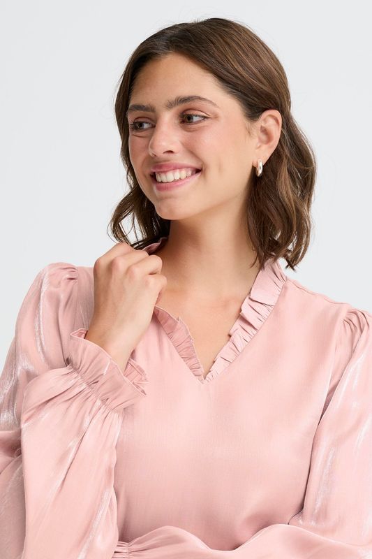 Fransa Blousetop Satinviscosemix/ 20617297 Pale Mauve