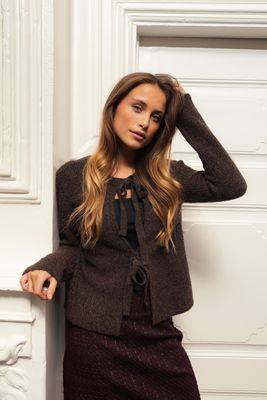 Fransa Cardigan/ 20617298 Chocolate Torte