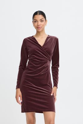 B.Young Dress Velvet / 20809278 Fudge