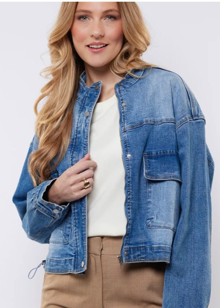 C&amp;S Jacket Joyce/ 25NNC07 Denim