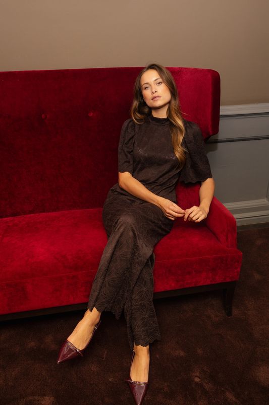 Fransa Pants Lace / 20617240 Chocolate Torte