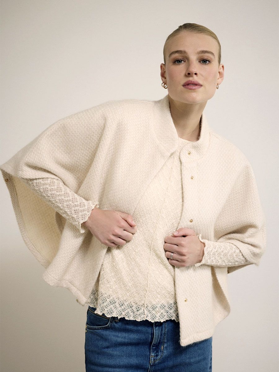 Tramontana Poncho Cape Structured / C25-17-801 Stone Melange