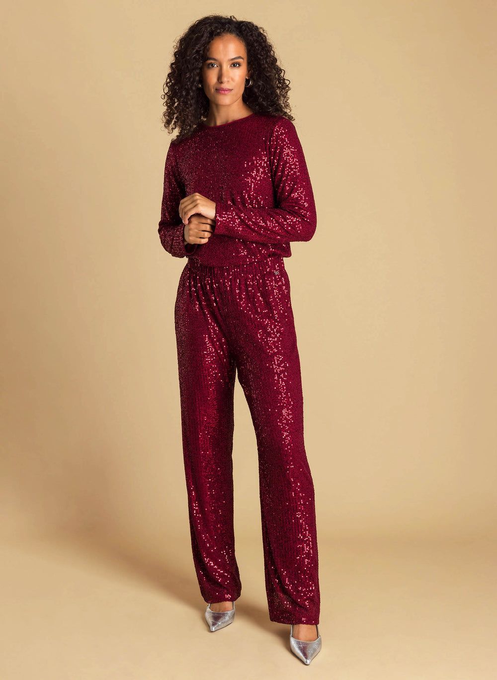 Ivy Beau Top Sequins/ 4200811 Dark Red