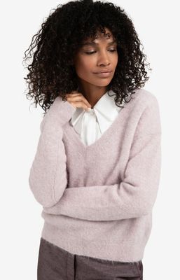 YAYA Sweater V-Neck Alpacawoolmix/ 01-000536-511 CLOUD GRAY PURPLE
