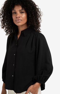 YAYA Blouse Volume Sleeve / 01-201190-511 BLACK