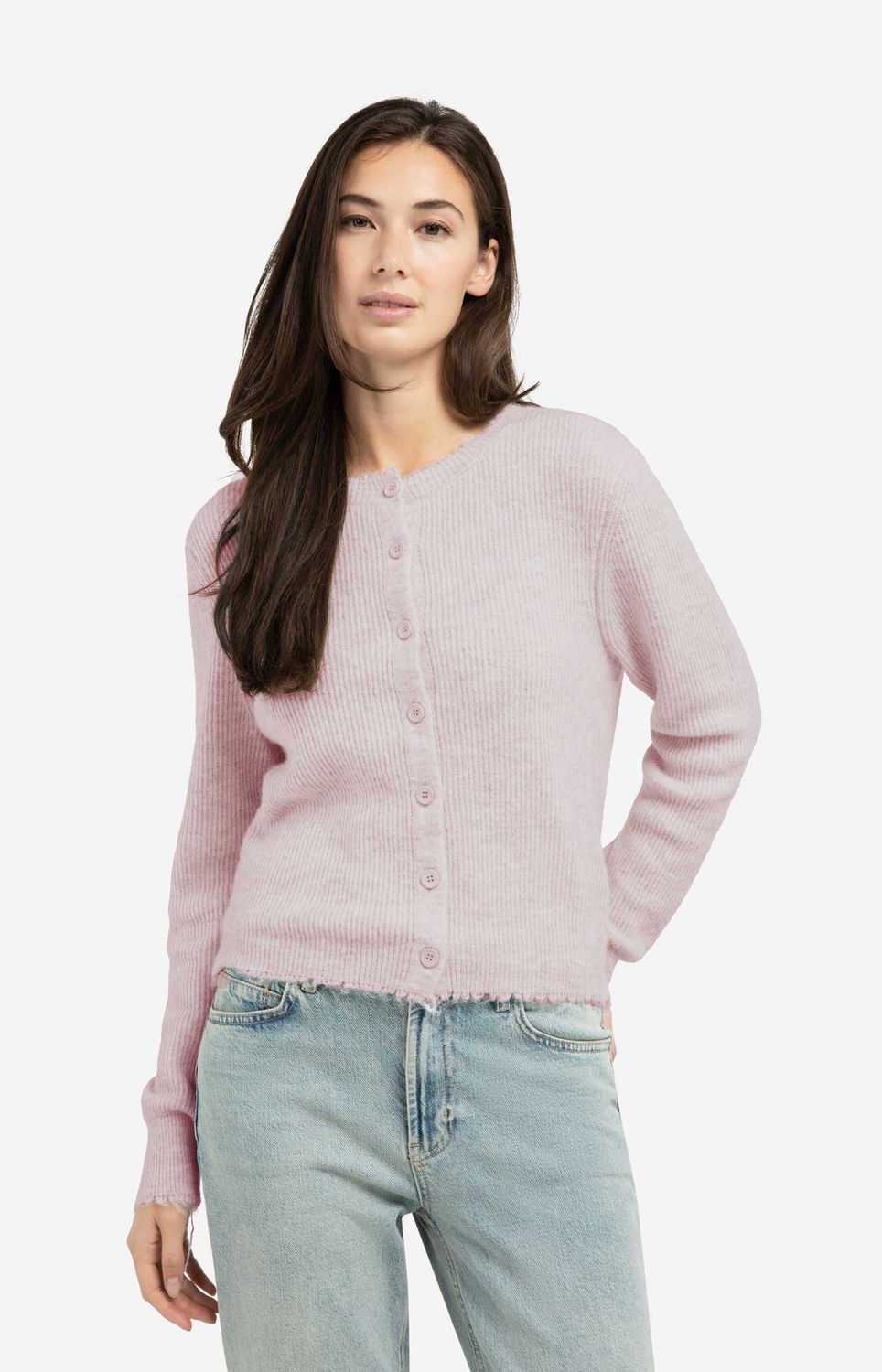 YAYA Cardigan Alpacemix / 01-010137-510 SHADOW GRAY PINK MELANGE