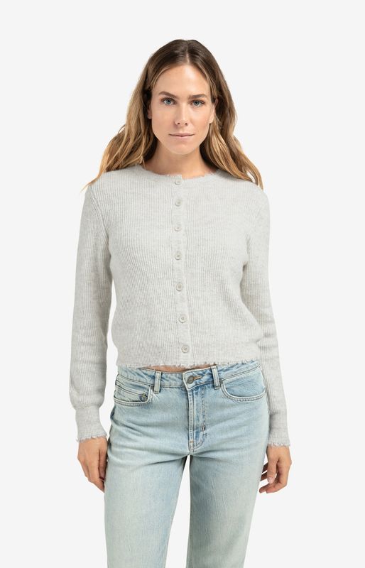 YAYA Cardigan Alpacawoolmix /01-010137-510 CLOUD GREY MELANGE