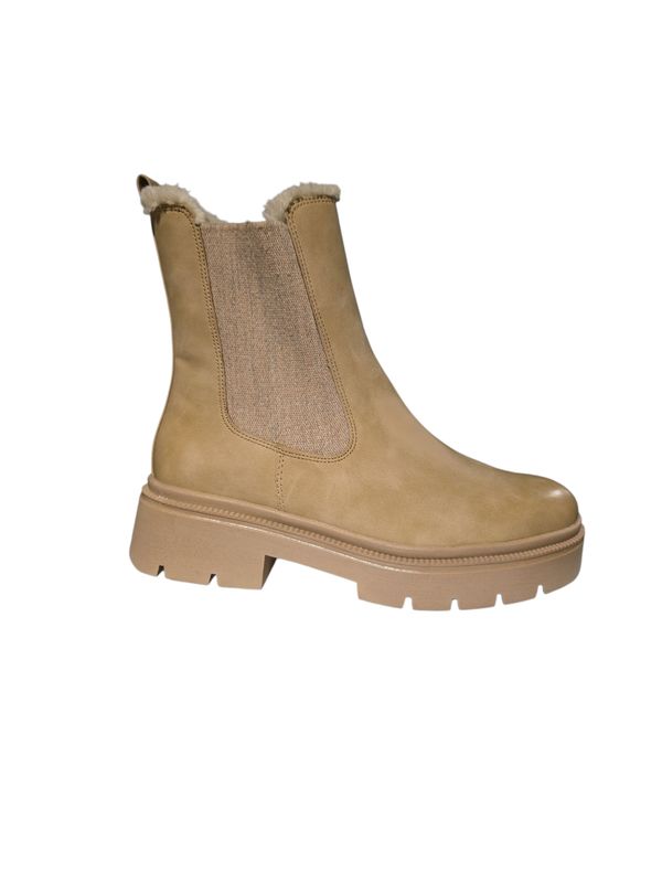 Marco Tozzi Boot Chelsea Teddy Faux Leather / 2-26437-45 Sand