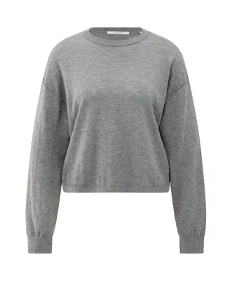 YAYA Sweater Round Neck / 01-000487-508 MEDIUM GREY MELANGE