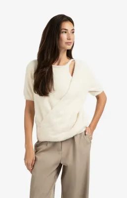 YAYA Sweater Soft fluffy / 01-010119-508 CHALK WHITE