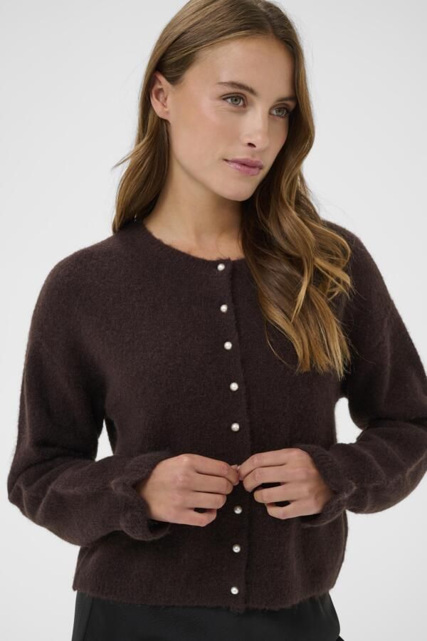 Kaffe Cardigan Knitted / 10510966 Black Coffee