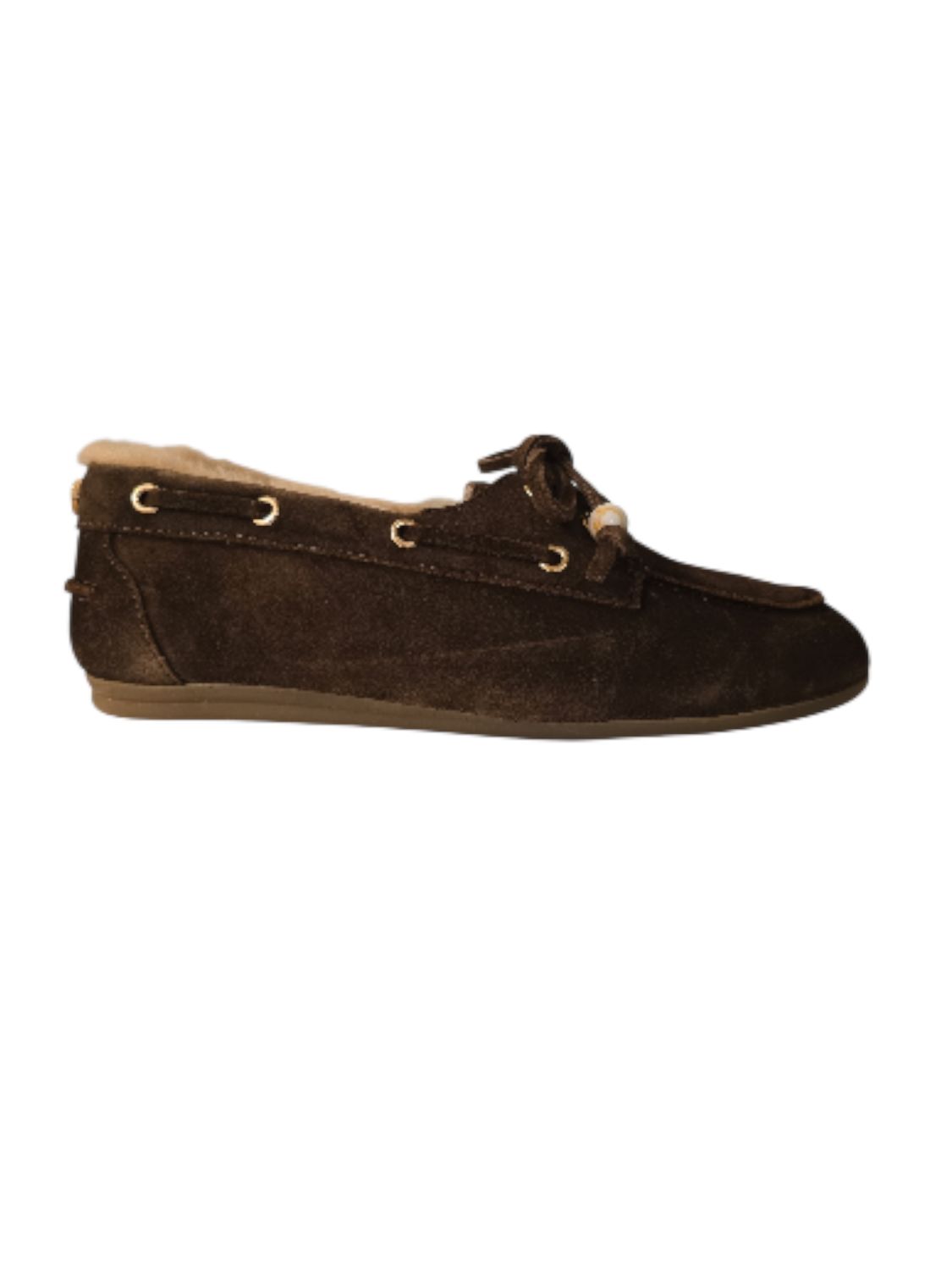 Posh by Poelman Loafer Boat Suede /  LPVITA-35HAB bruin