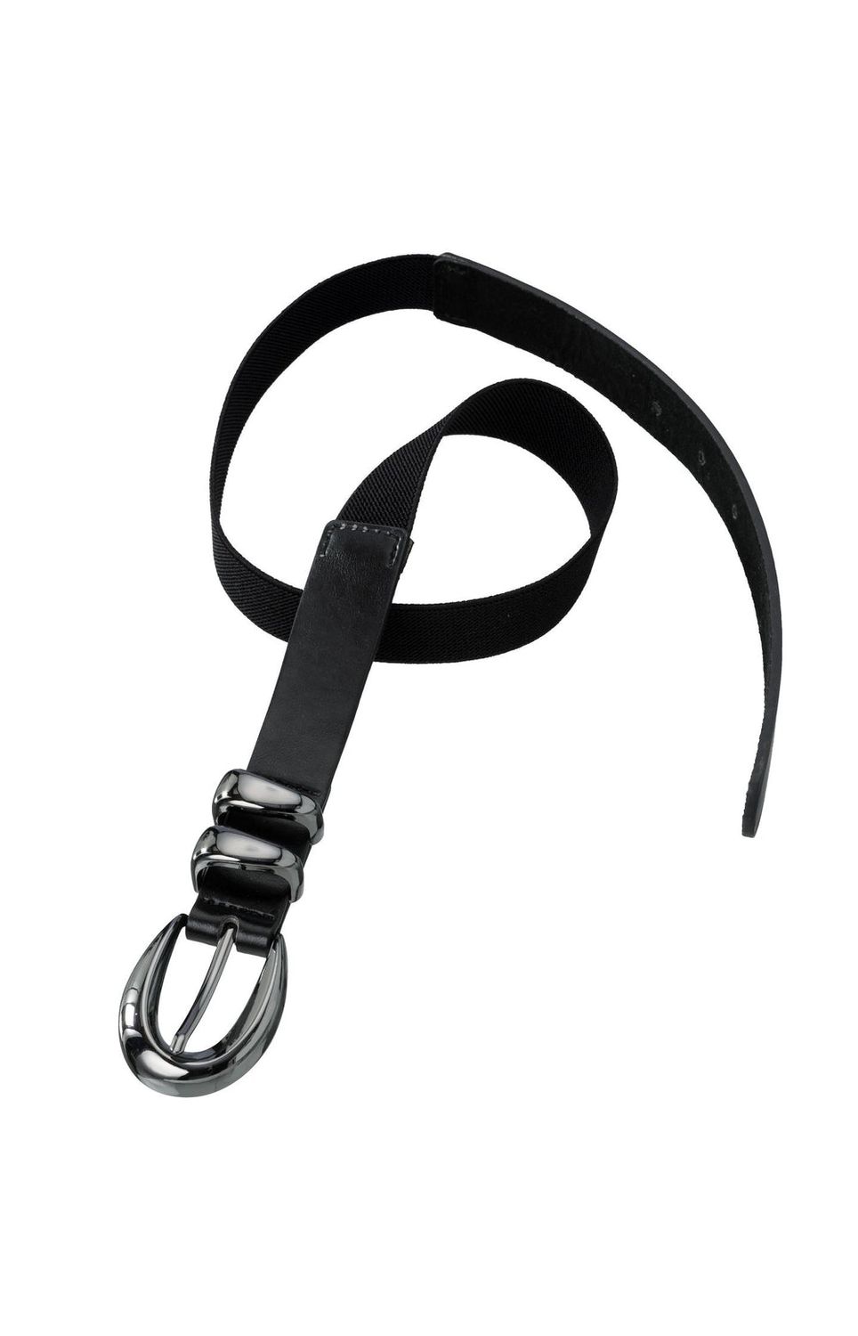 YAYA Belt Stretch/ 03-403041-509 OYSTER BLACK