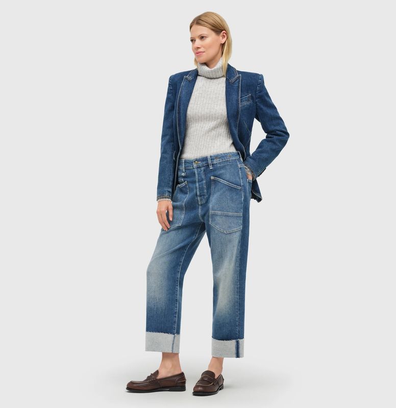 0361231490 D438 vintage blue basic wash