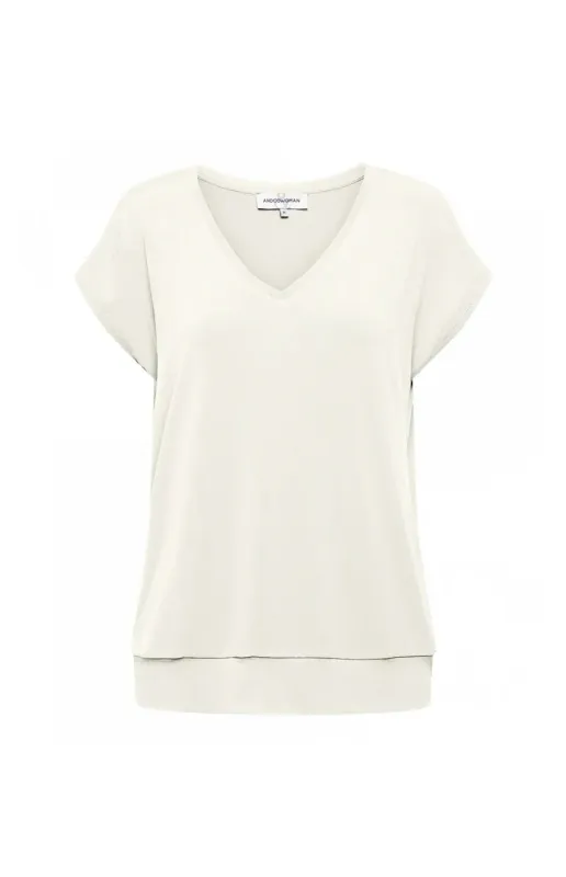 &amp;Co Woman Top /  TO280 H-Off White
