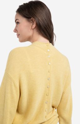 YAYA Pullover Buttons/ 01-000543-601 DRIED MOSS GREEN MELANGE